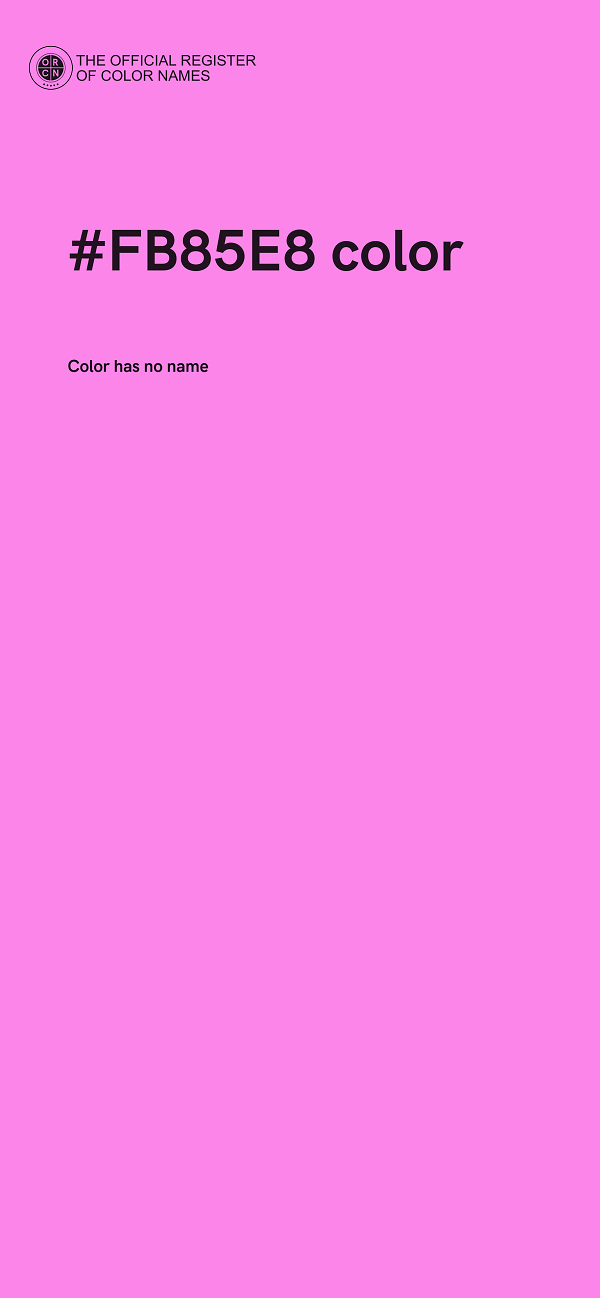 #FB85E8 color image