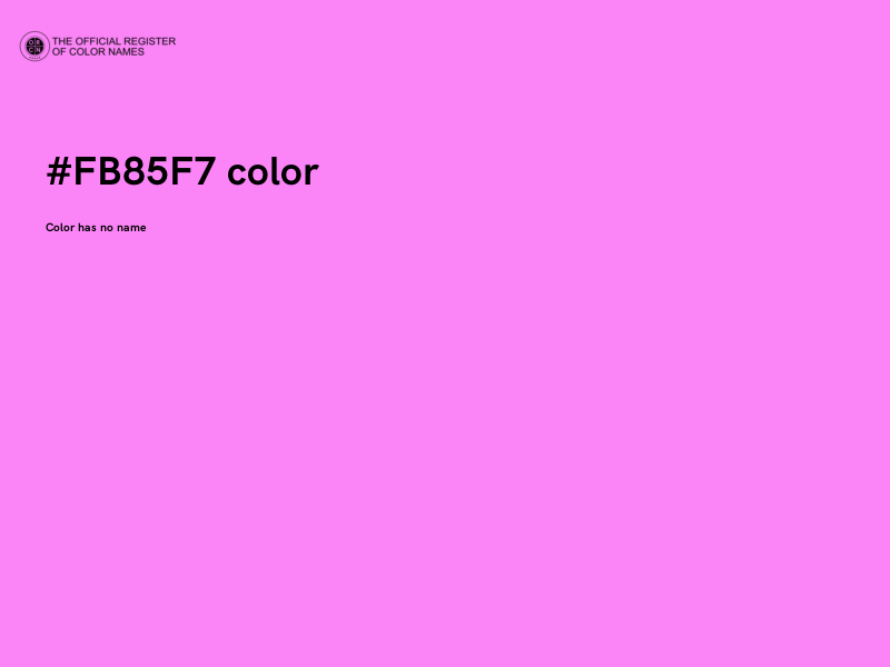 #FB85F7 color image