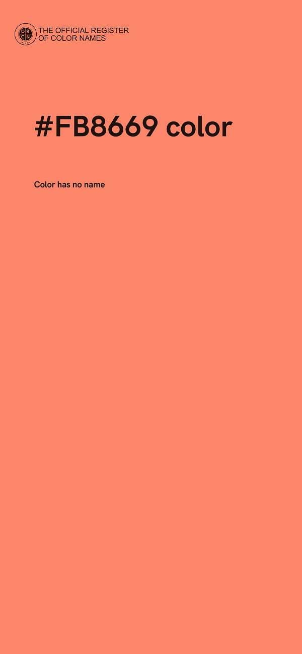 #FB8669 color image