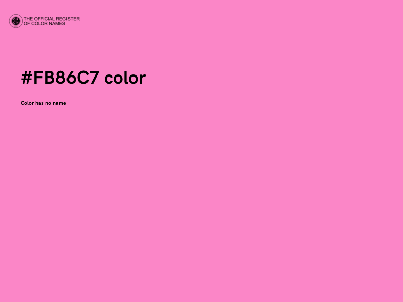 #FB86C7 color image