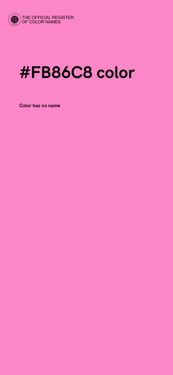 #FB86C8 color image