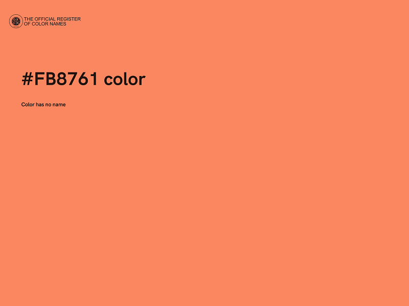 #FB8761 color image