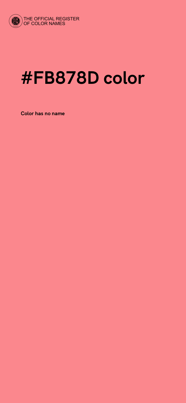 #FB878D color image