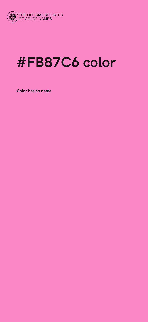 #FB87C6 color image