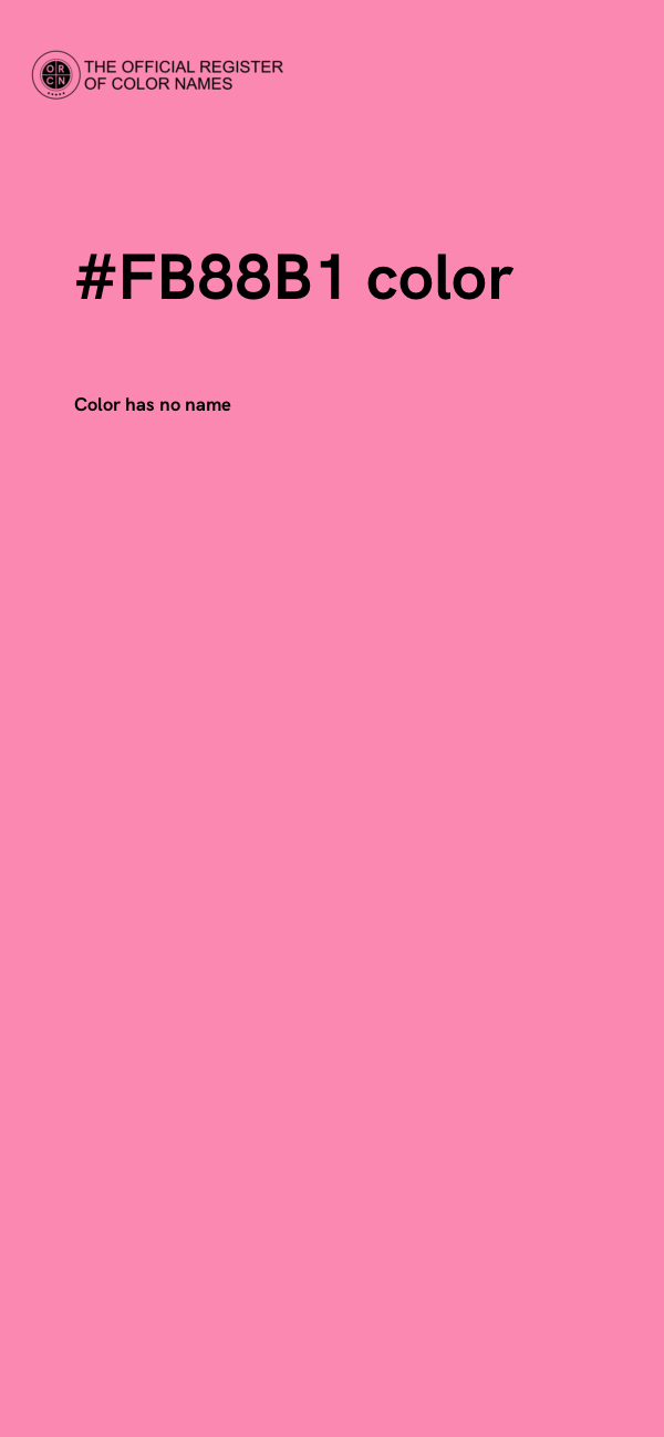 #FB88B1 color image