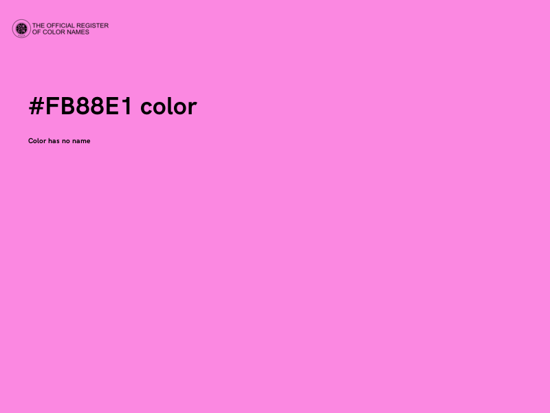 #FB88E1 color image