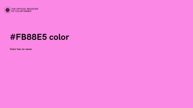#FB88E5 color image