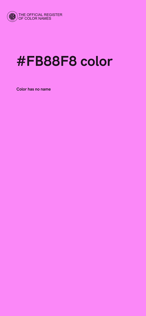 #FB88F8 color image