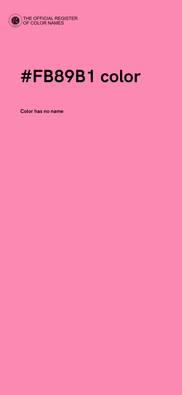 #FB89B1 color image