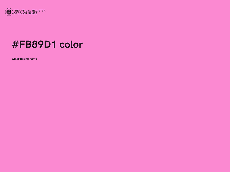 #FB89D1 color image