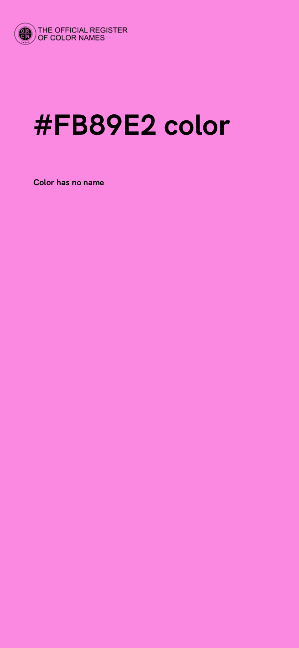 #FB89E2 color image