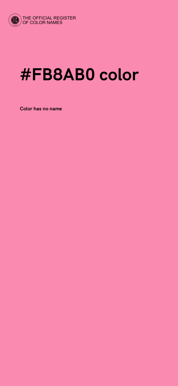 #FB8AB0 color image