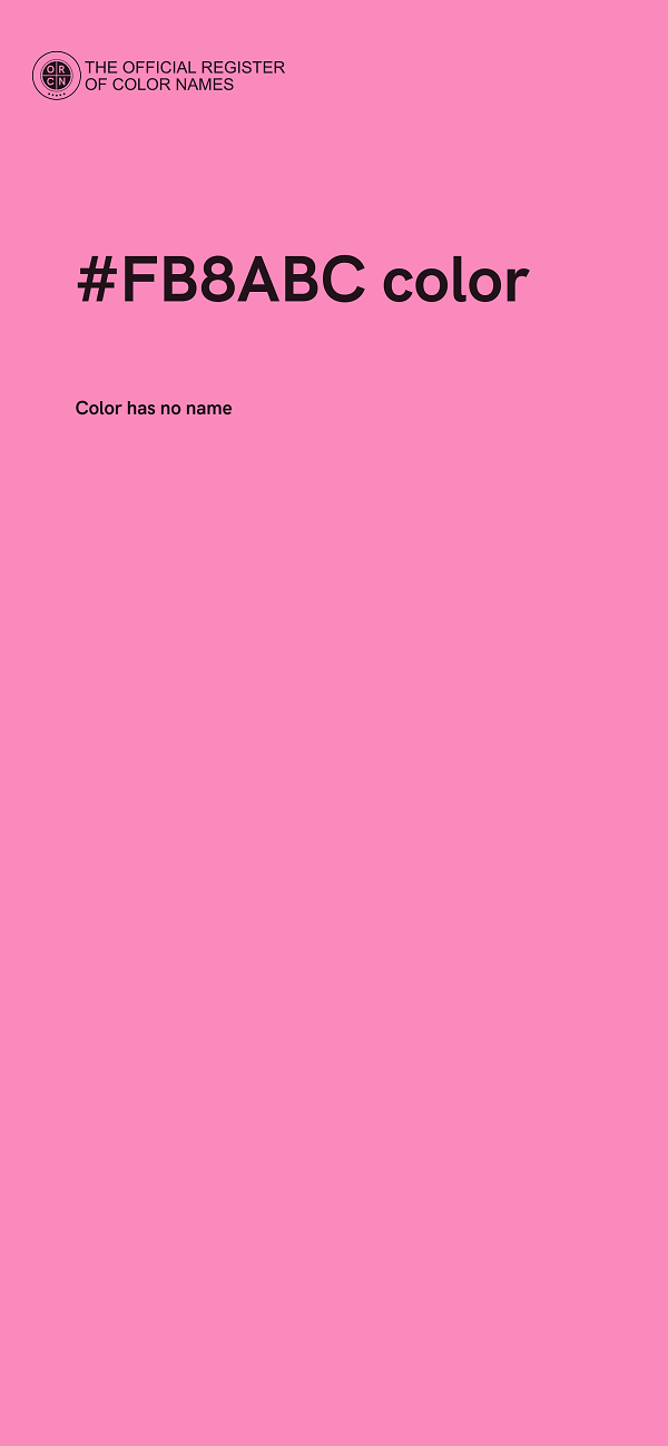 #FB8ABC color image