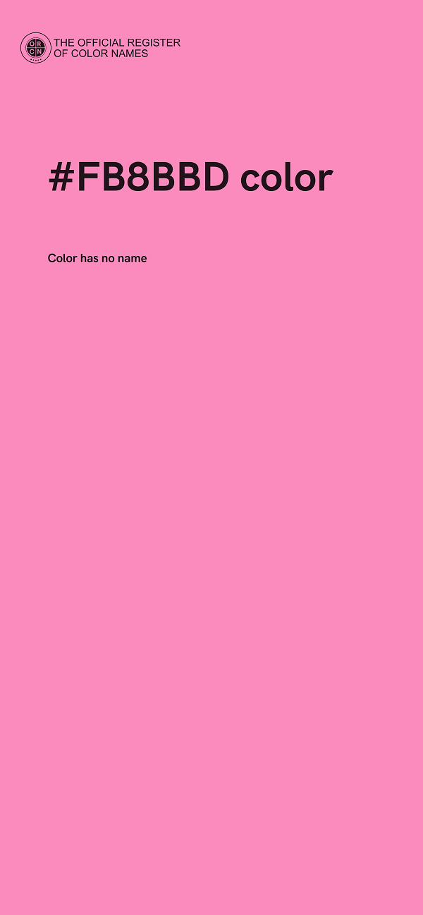 #FB8BBD color image