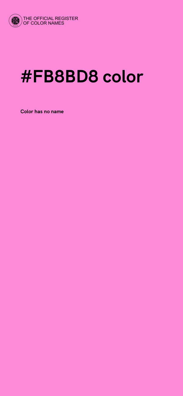 #FB8BD8 color image
