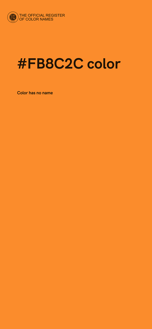 #FB8C2C color image