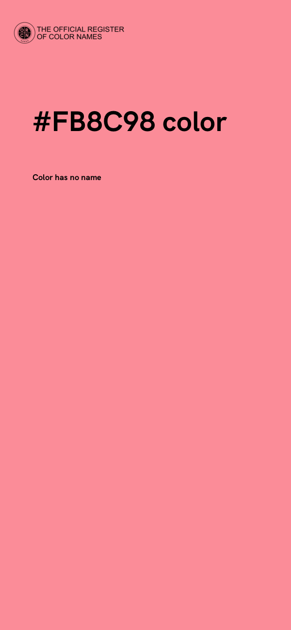 #FB8C98 color image