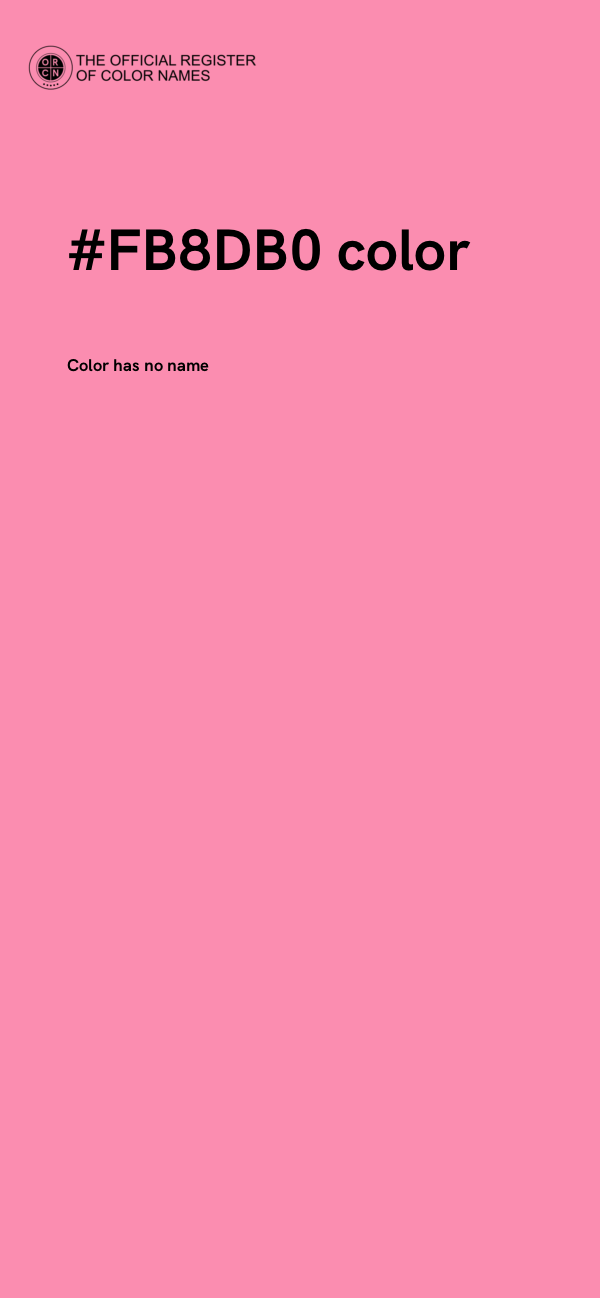 #FB8DB0 color image