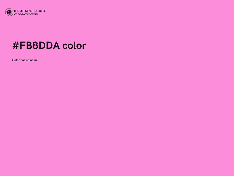 #FB8DDA color image