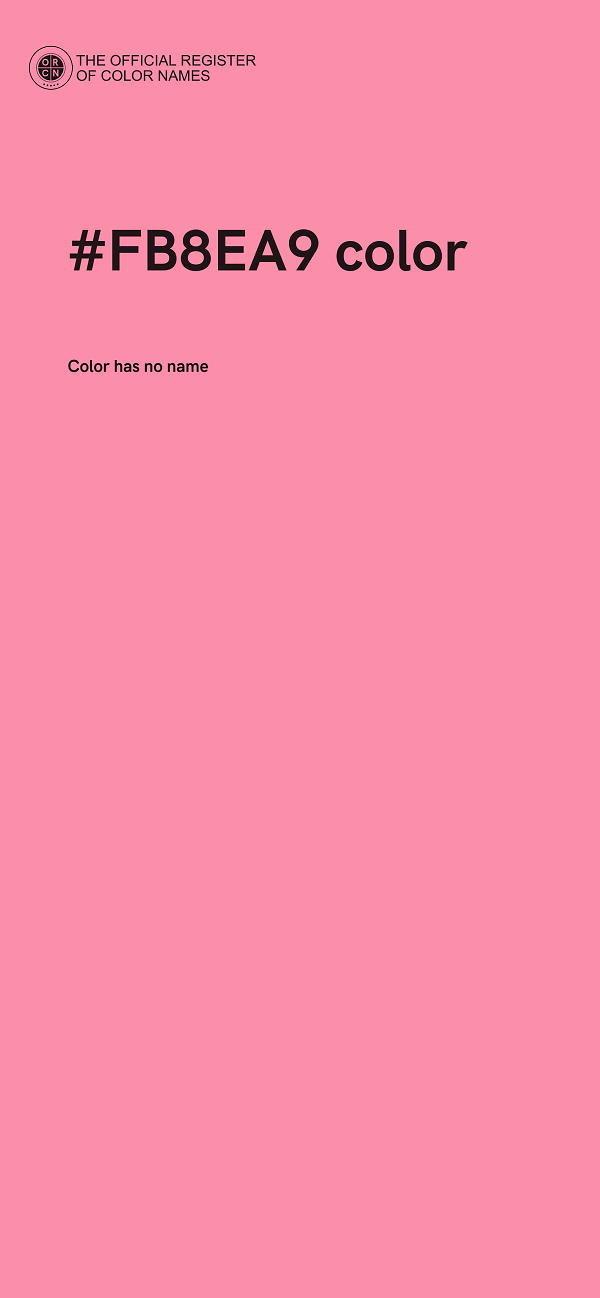 #FB8EA9 color image