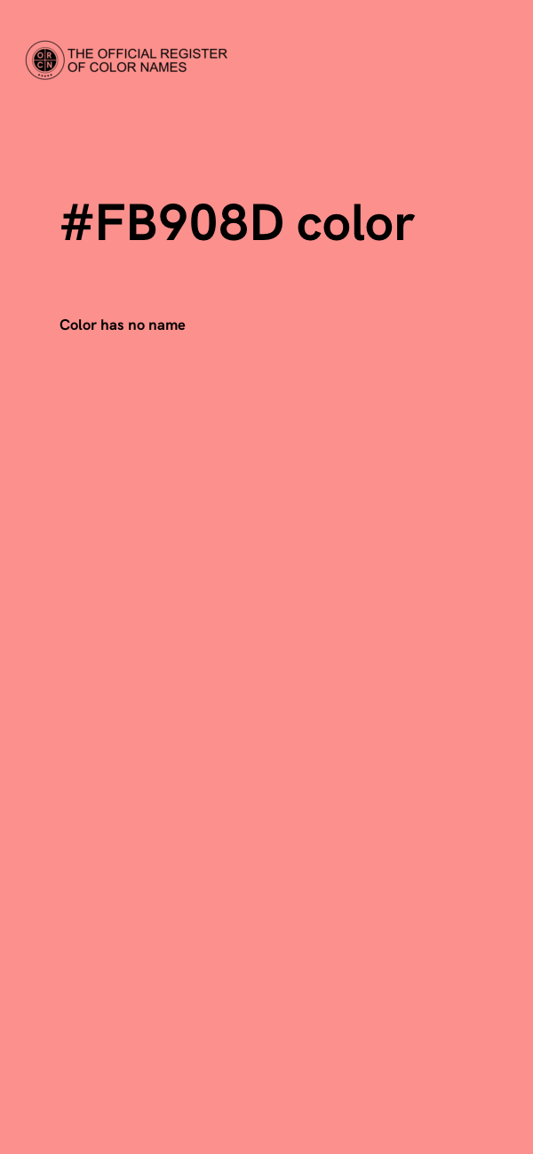 #FB908D color image