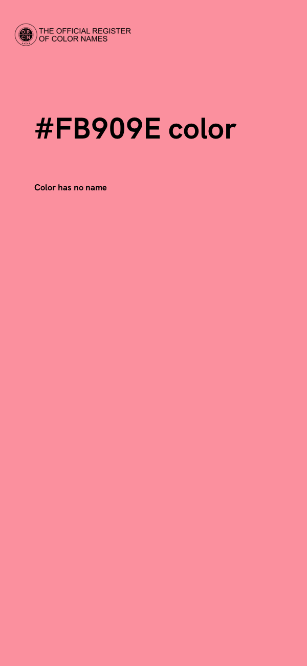 #FB909E color image