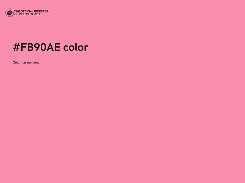#FB90AE color image