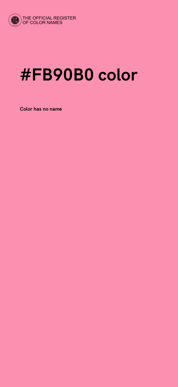 #FB90B0 color image