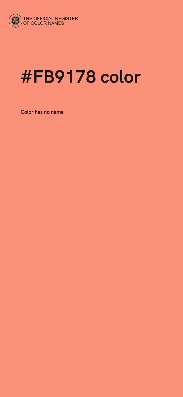 #FB9178 color image