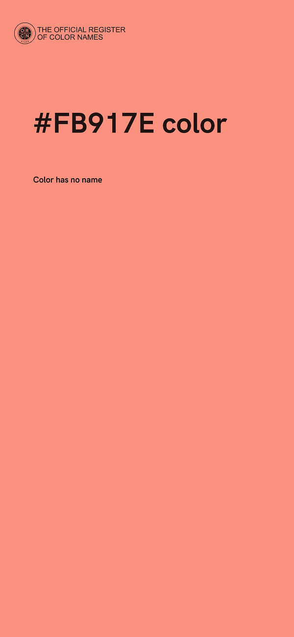 #FB917E color image