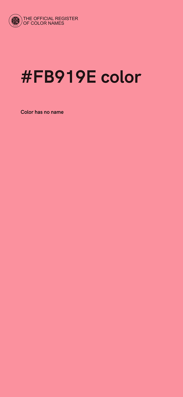 #FB919E color image