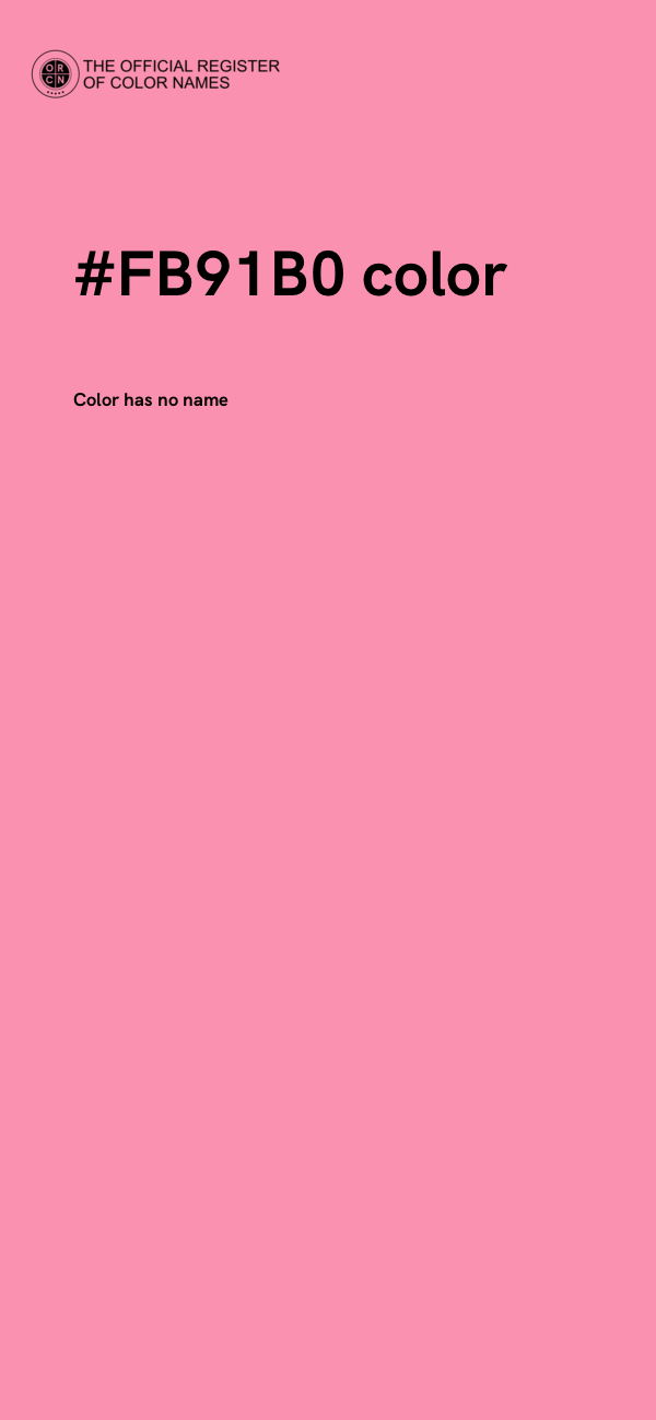 #FB91B0 color image