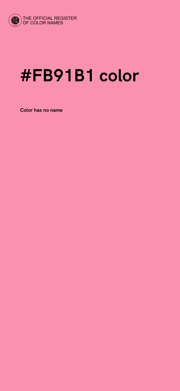 #FB91B1 color image