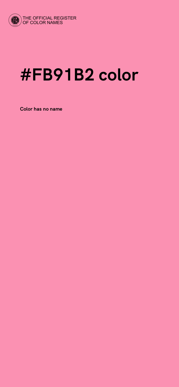 #FB91B2 color image