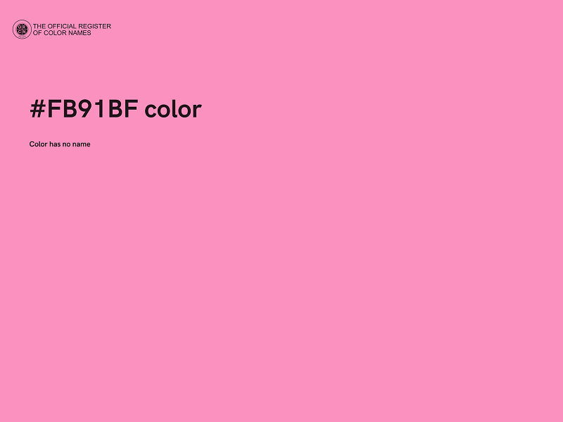 #FB91BF color image