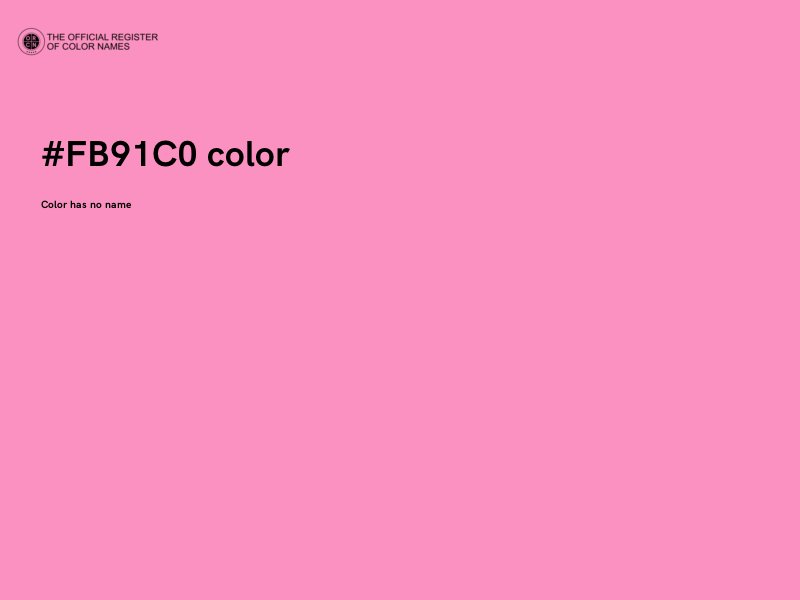#FB91C0 color image