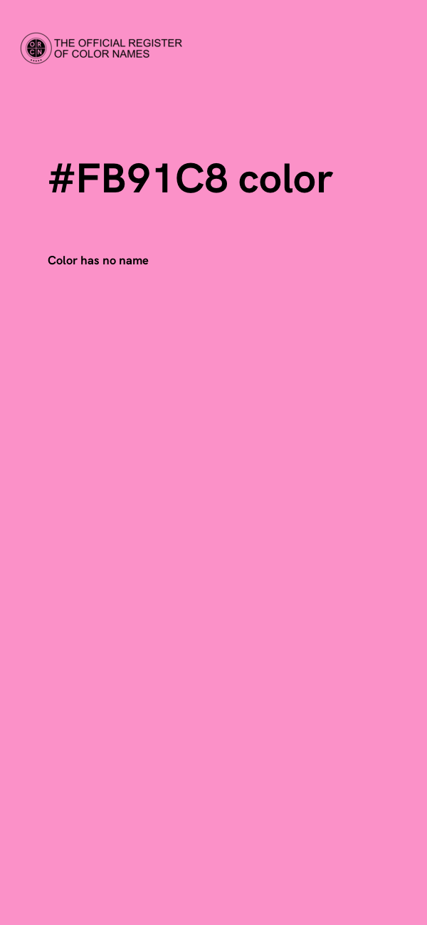 #FB91C8 color image