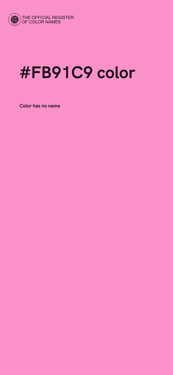 #FB91C9 color image