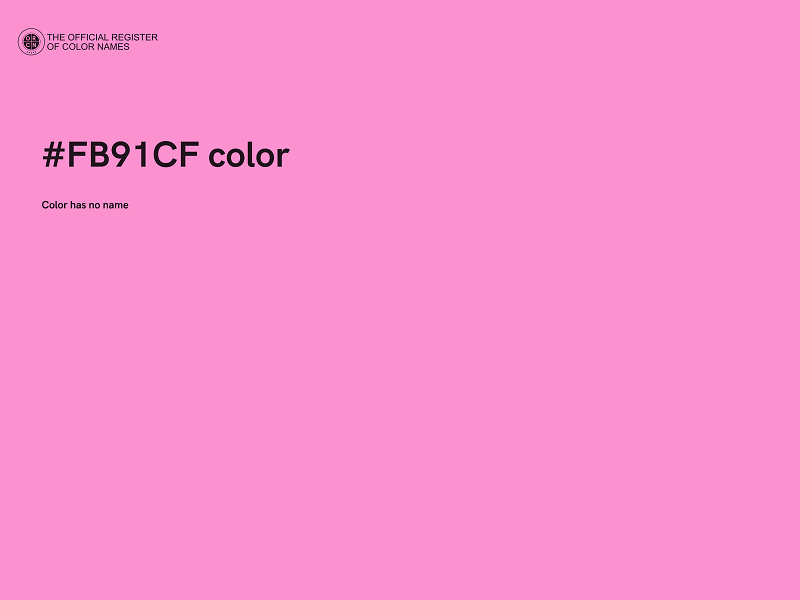#FB91CF color image