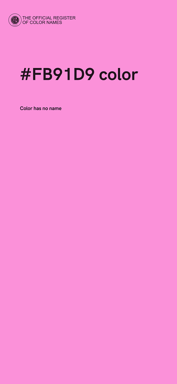 #FB91D9 color image