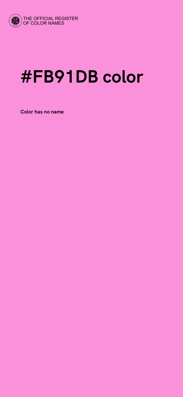 #FB91DB color image