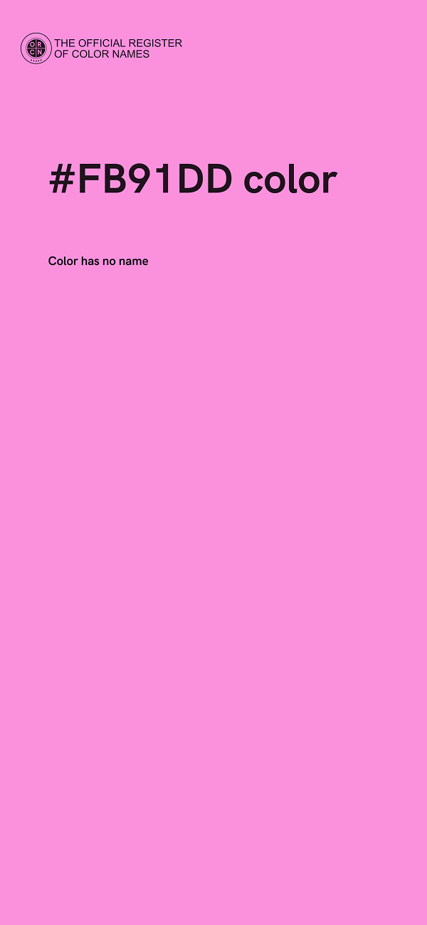 #FB91DD color image