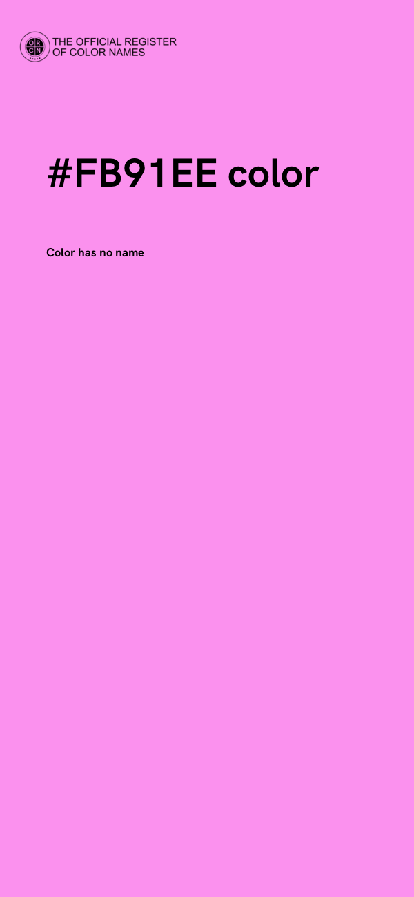 #FB91EE color image