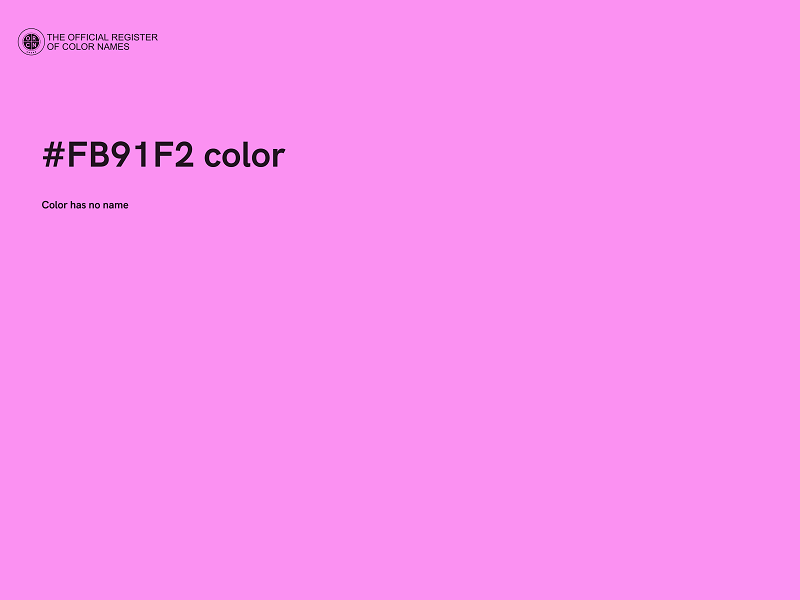 #FB91F2 color image