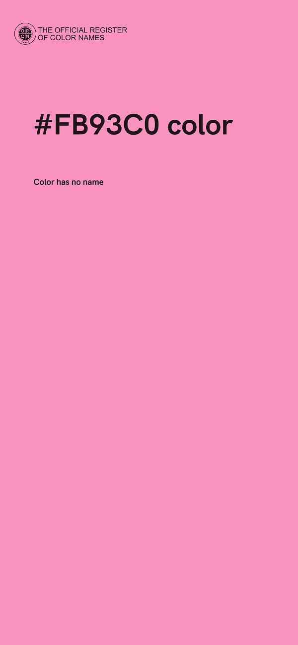 #FB93C0 color image