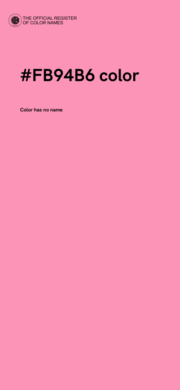 #FB94B6 color image