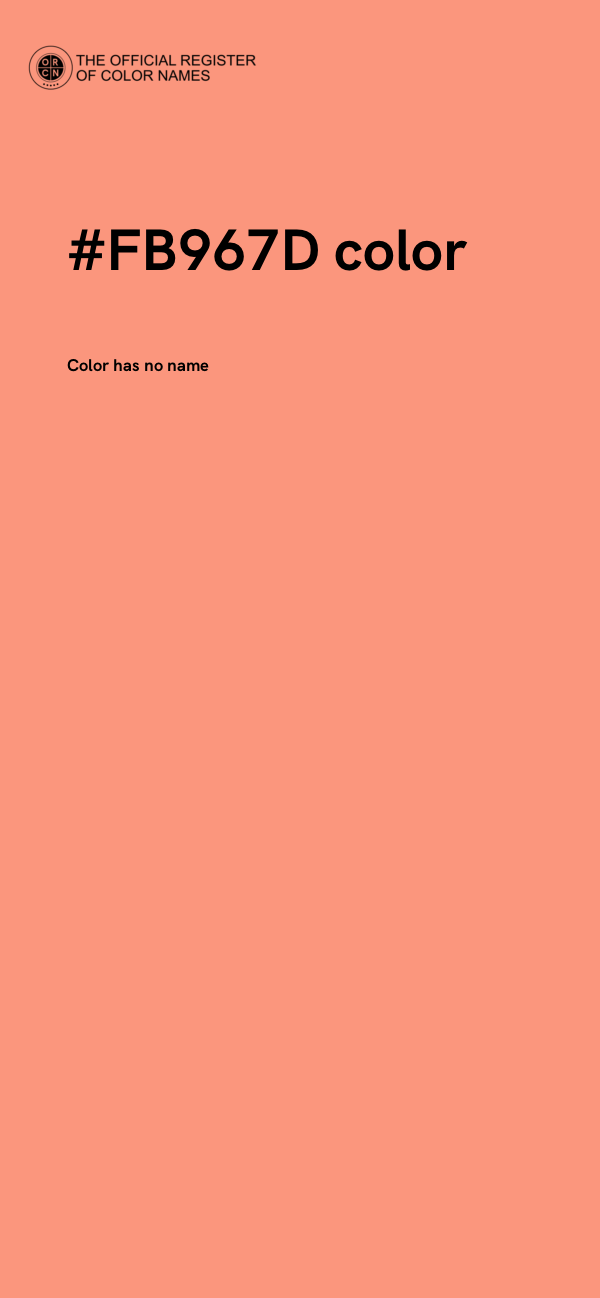 #FB967D color image