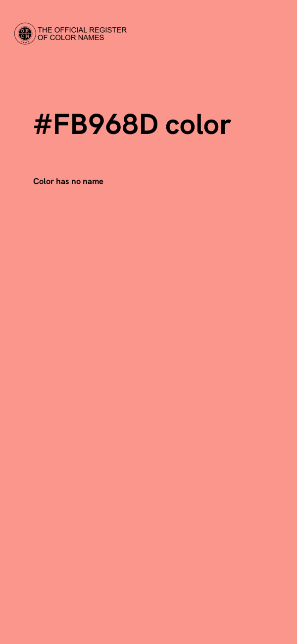 #FB968D color image