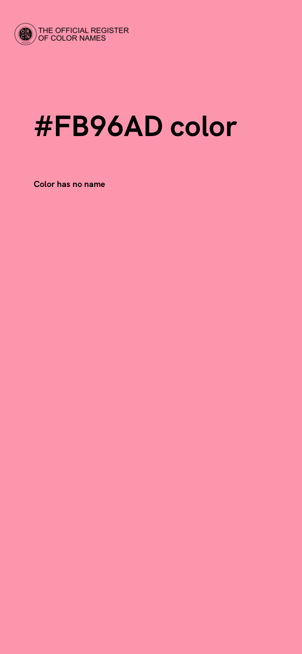 #FB96AD color image