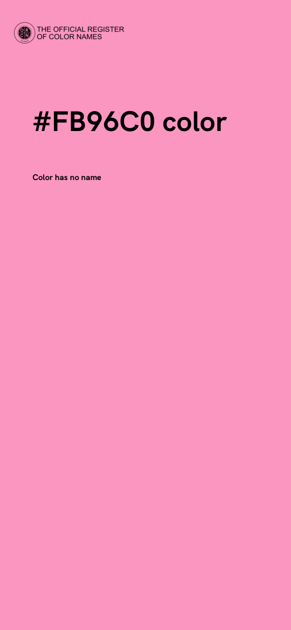 #FB96C0 color image